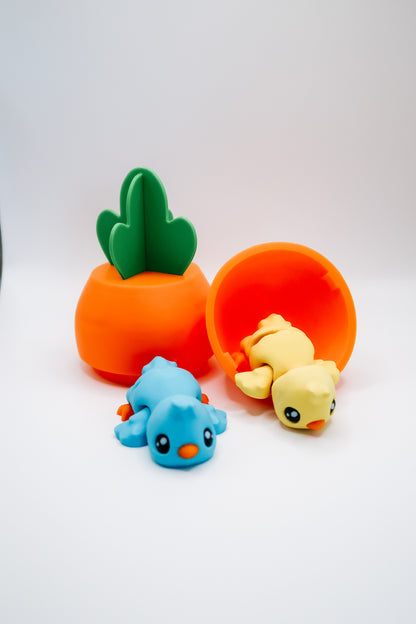 Carrot Egg and Flexi Chicks