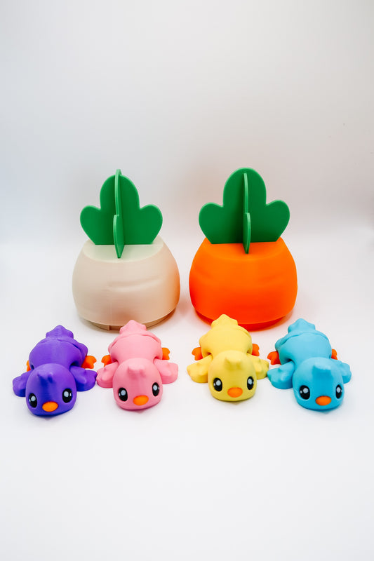 Carrot Egg and Flexi Chicks